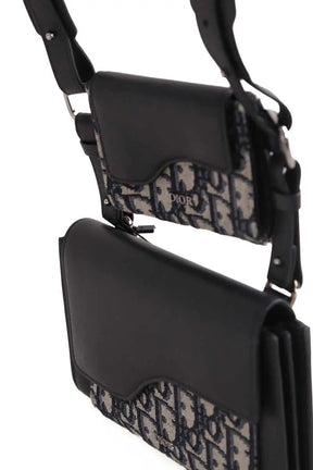 Sacoche Dior Pochette à bandoulière Elite Noir en Cuir