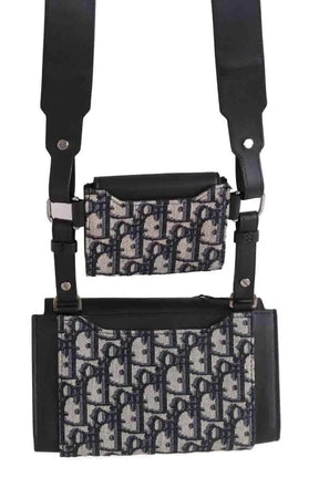 Sacoche Dior Pochette à bandoulière Elite Noir en Cuir