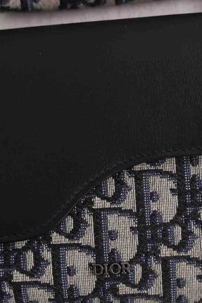 Sacoche Dior Pochette à bandoulière Elite Noir en Cuir