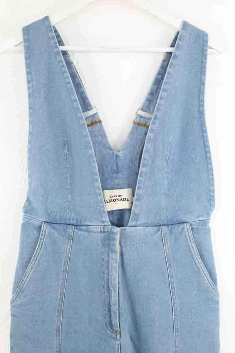 Salopette Make My Lemonade Bleu en Coton