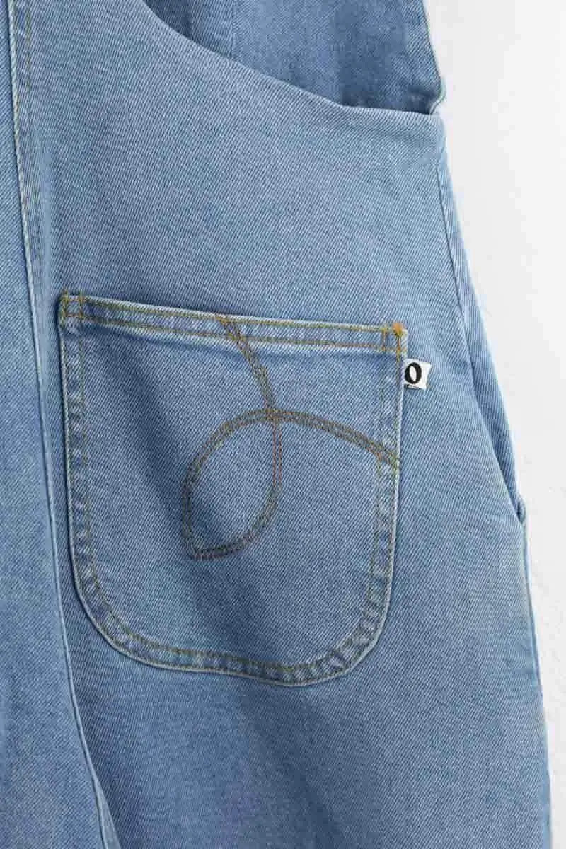 Salopette Make My Lemonade Bleu en Coton