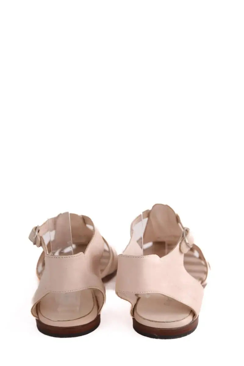 Sandales Agnès B. Rose en Cuir