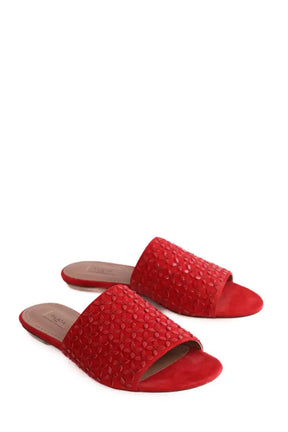 Sandales Alaïa Rouge en Cuir