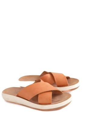 Sandales Ancient Greek Sandals Camel en Cuir