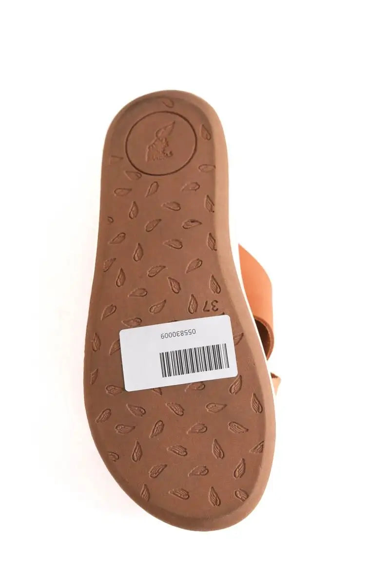 Sandales Ancient Greek Sandals Camel en Cuir