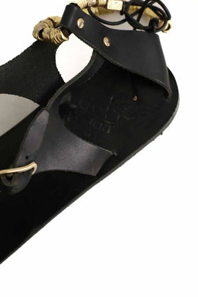 Sandales Ancient Greek Sandals Noir en Cuir