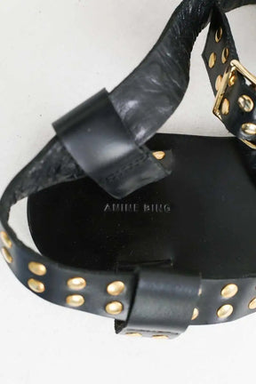 Sandales Anine Bing Noir en Cuir