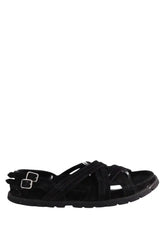 Sandales APC Noir en Daim, taille 40 - Seconde Main