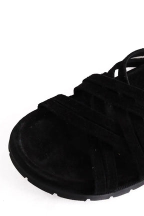 Sandales APC Noir en Daim