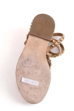 Sandales Ash Plates precious studs Beige en Cuir