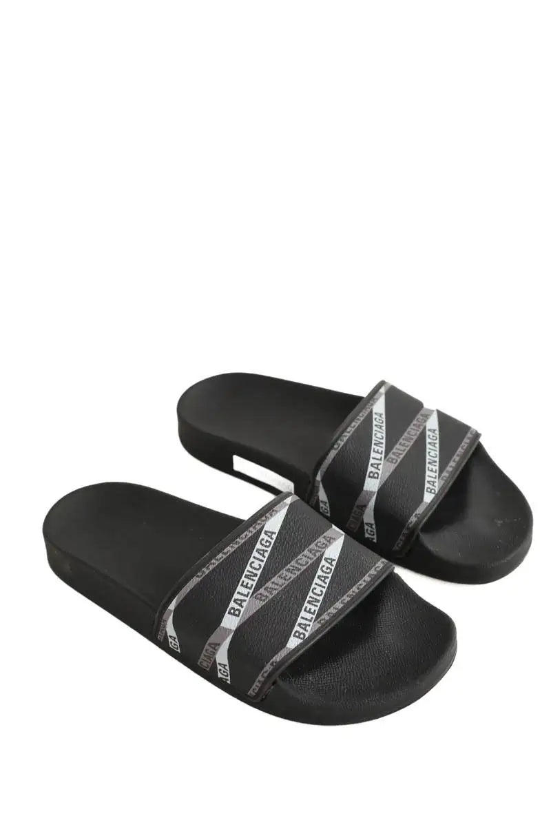 Sandales Balenciaga Noir en Caoutchouc