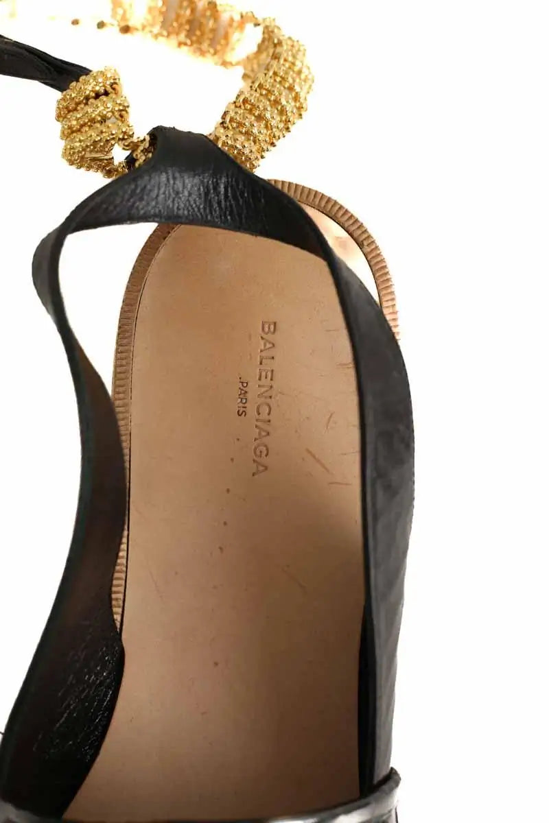 Sandales Balenciaga Noir en Cuir