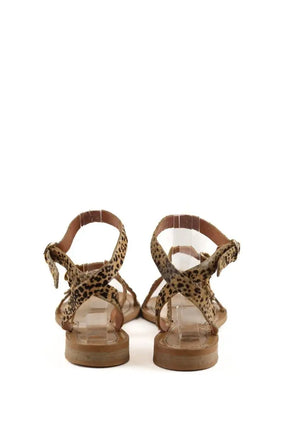 Sandales Balzac Beige en Cuir
