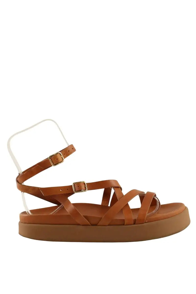 Sandales Ba&Sh Camel en Cuir, taille 38 - Seconde Main