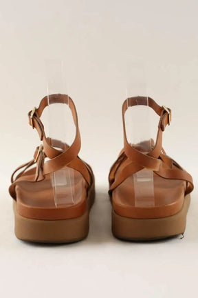 Sandales Ba&Sh Camel en Cuir