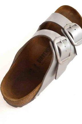 Sandales Birkenstock Argent en Cuir