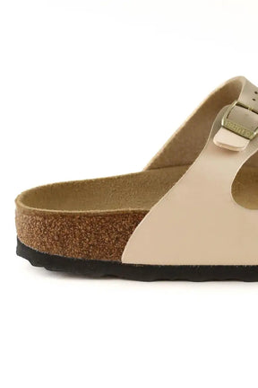 Sandales Birkenstock Beige en Cuir