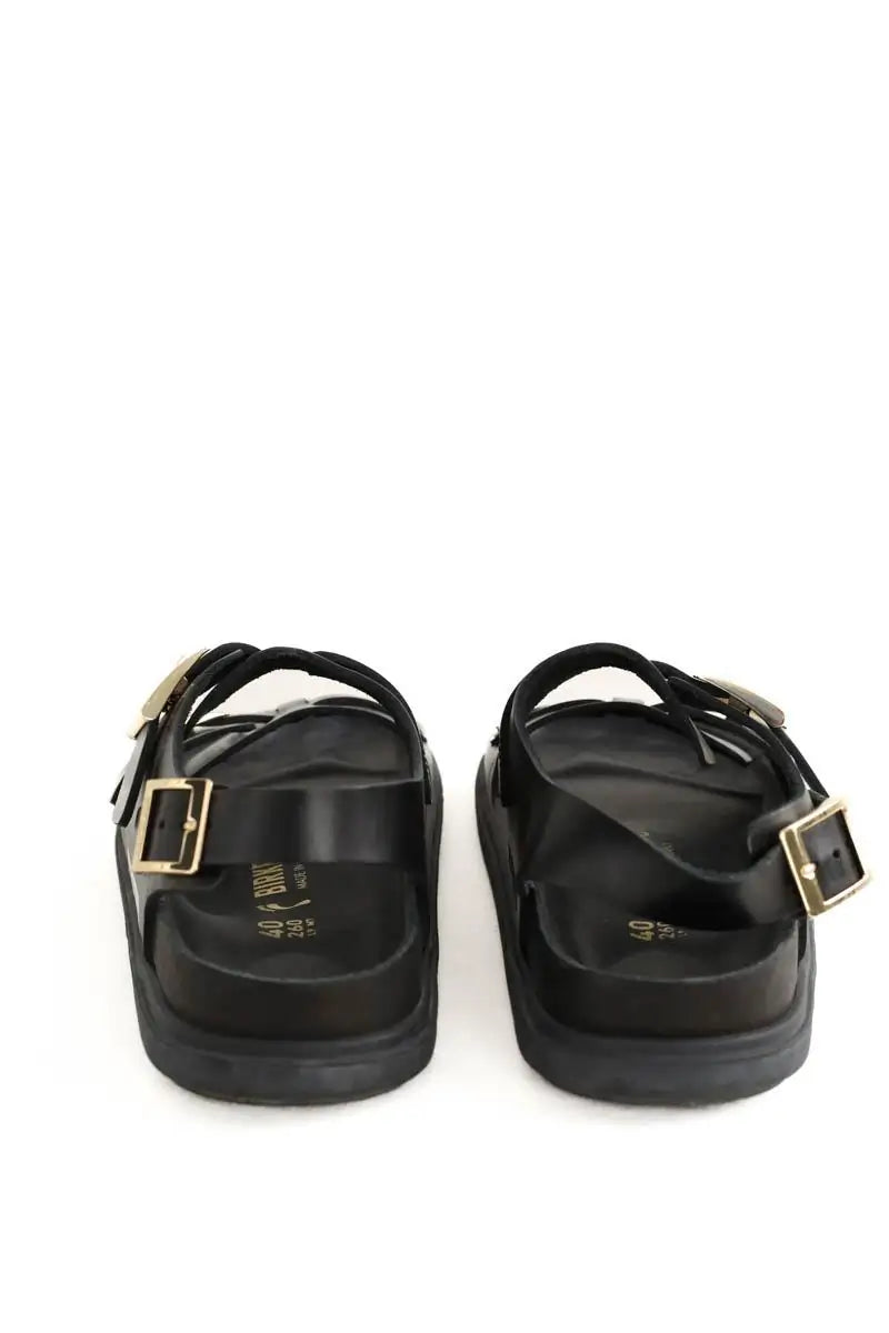 Sandales Birkenstock Noir en Cuir