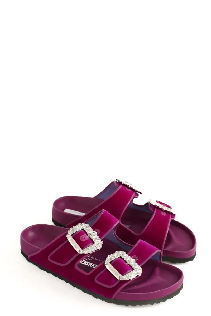 Sandales Birkenstock Violet en Daim