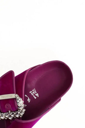 Sandales Birkenstock Violet en Daim