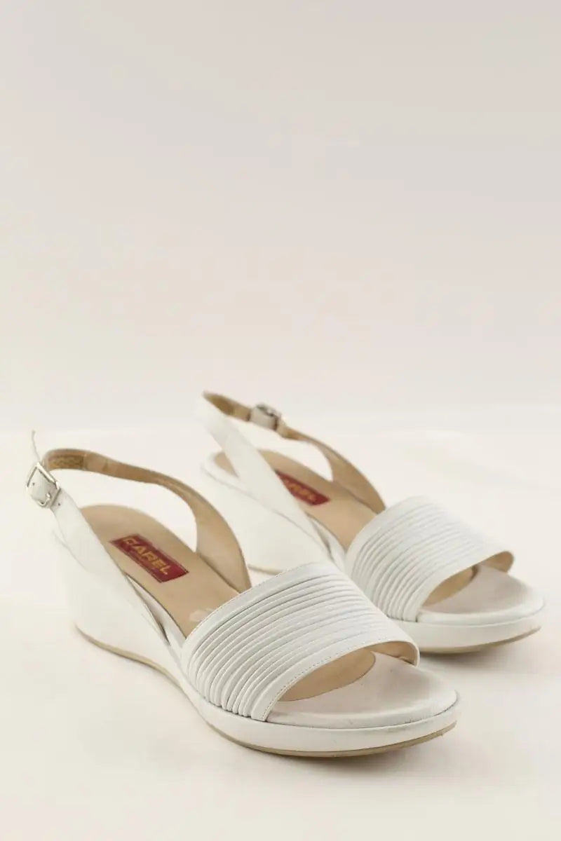 Sandales Carel Blanc en Cuir