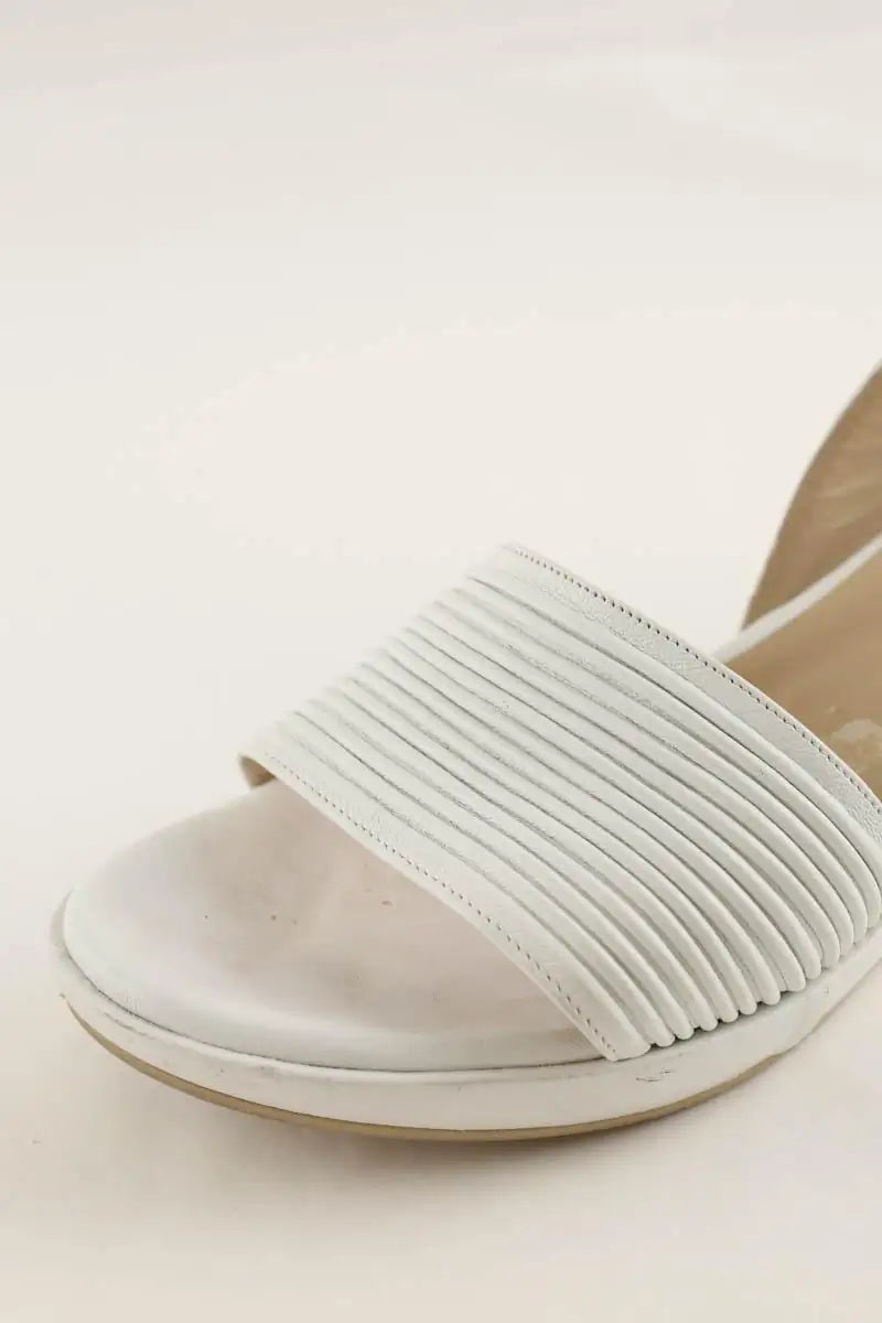Sandales Carel Blanc en Cuir