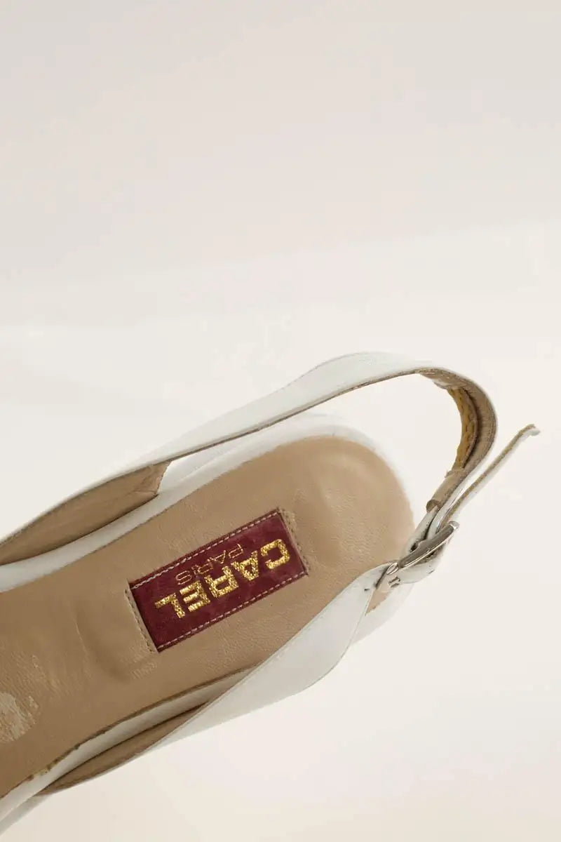 Sandales Carel Blanc en Cuir