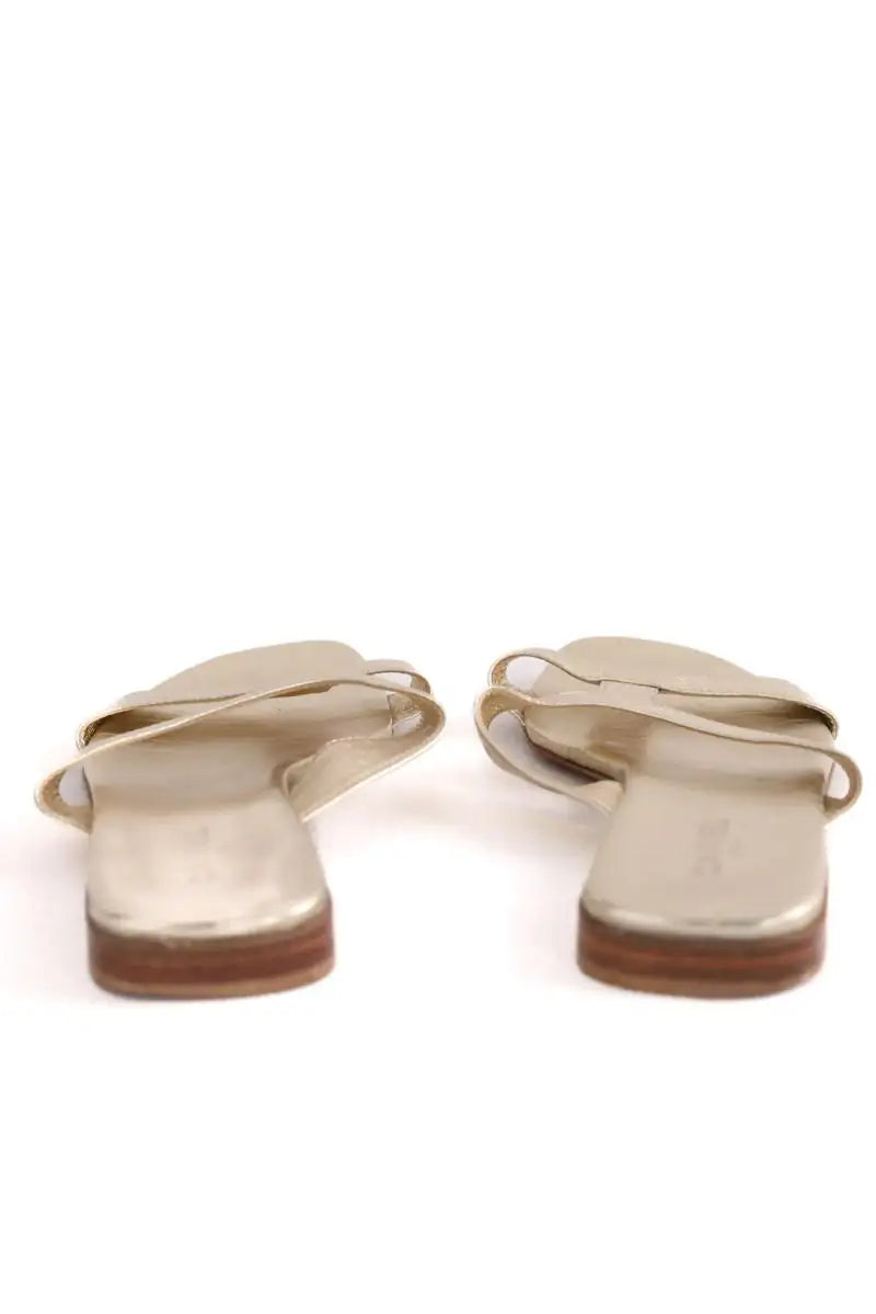 Sandales Carel Doré en Cuir