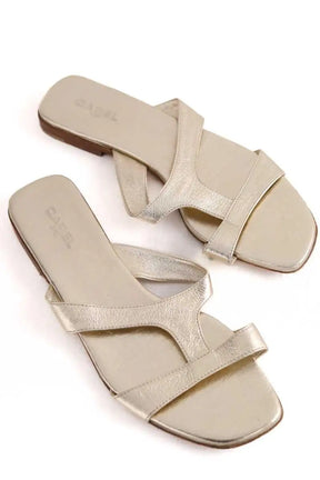 Sandales Carel Doré en Cuir