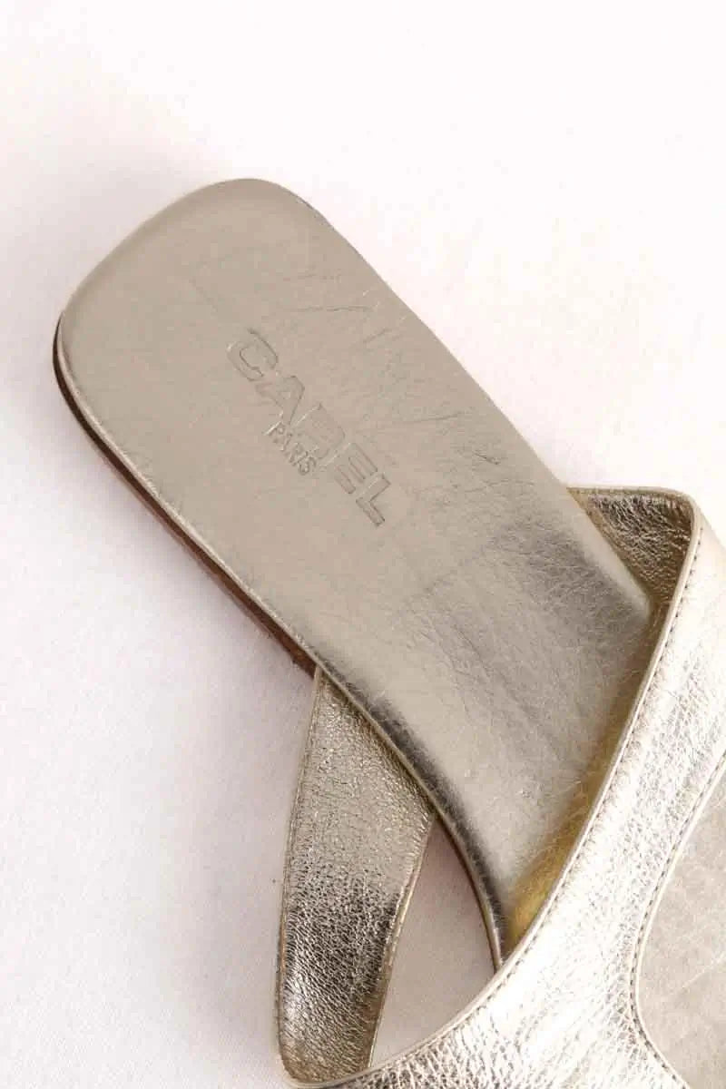 Sandales Carel Doré en Cuir