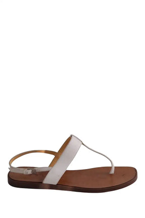 Sandales Celine Blanc en Cuir, taille 36 - Seconde Main