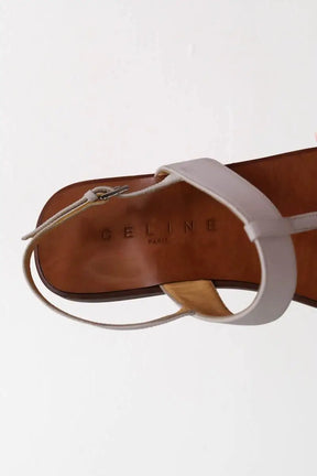 Sandales Celine Blanc en Cuir