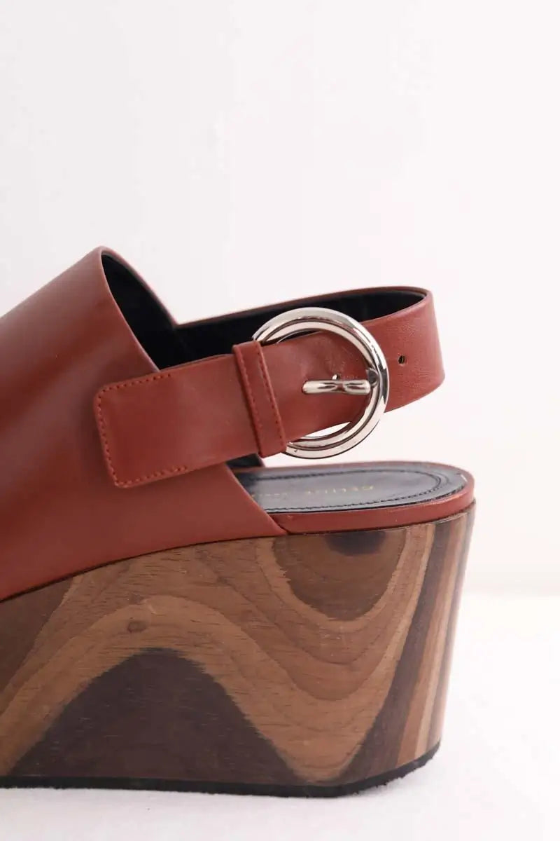 Sandales Celine Marron en Cuir