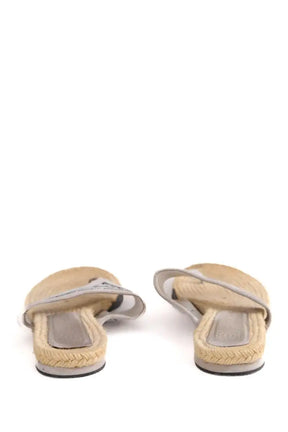 Sandales Chanel Beige en Tissu