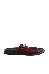 Sandales Charles & Keith Bordeaux en Cuir, taille 37 - Seconde Main