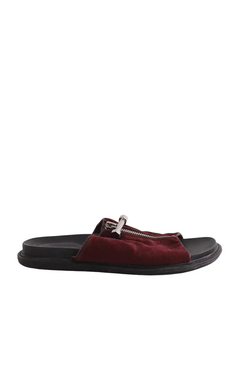 Sandales Charles & Keith Bordeaux en Cuir, taille 37 - Seconde Main