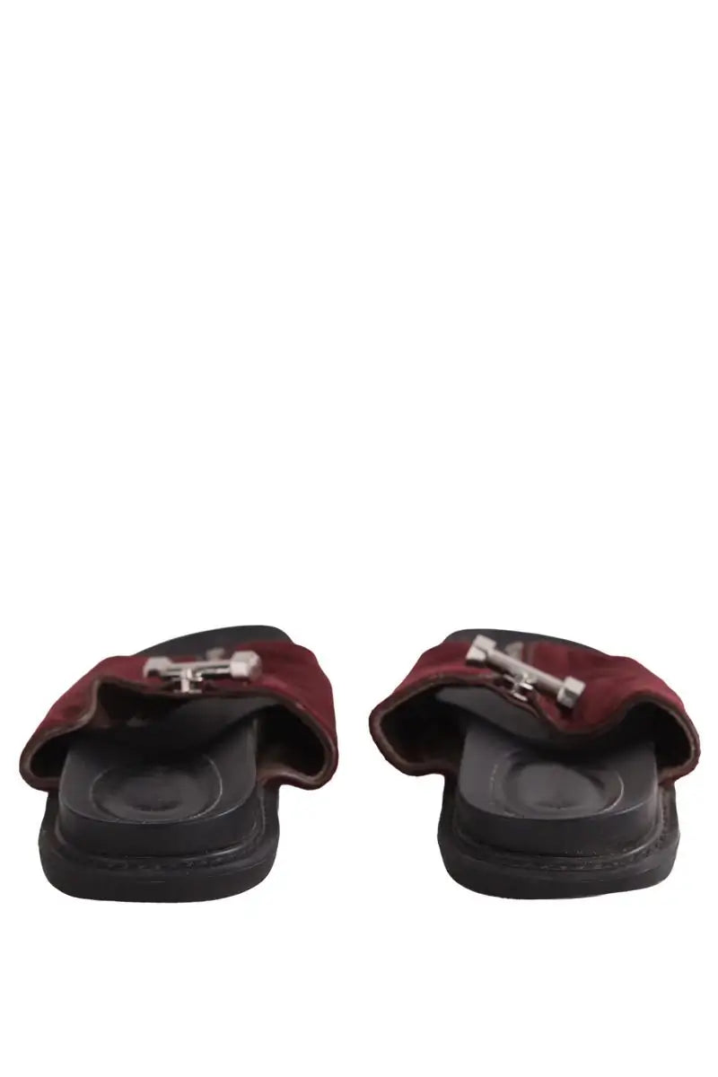 Sandales Charles & Keith Bordeaux en Cuir