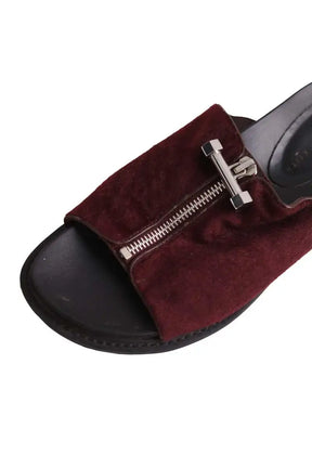 Sandales Charles & Keith Bordeaux en Cuir