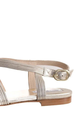 Sandales Charles Kammer Doré en Cuir