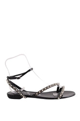 Sandales Christian Louboutin Noir en Cuir verni, taille 42 - Seconde Main