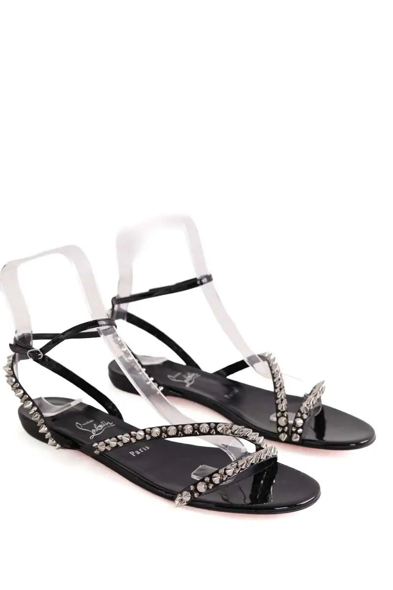 Sandales Christian Louboutin Noir en Cuir verni