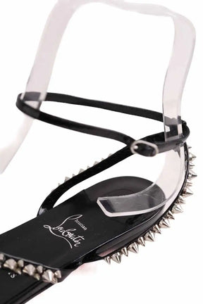 Sandales Christian Louboutin Noir en Cuir verni