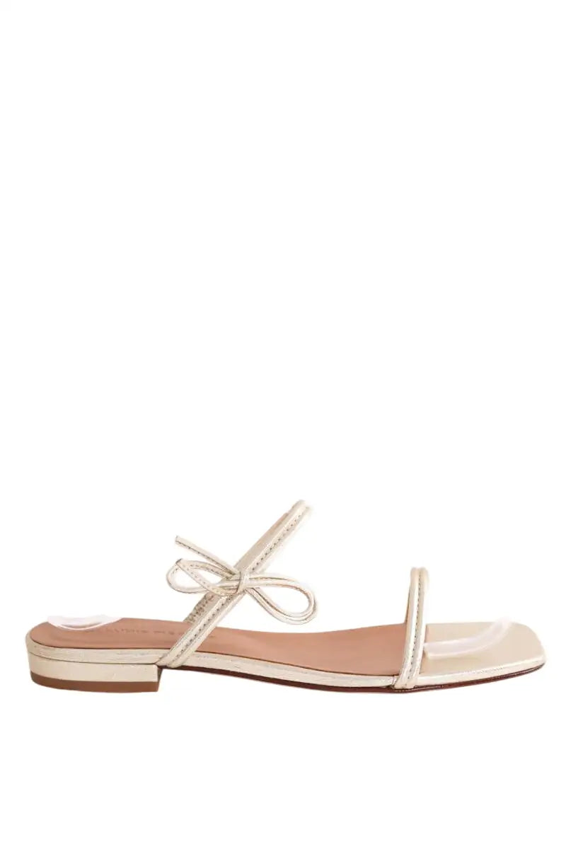 Sandales Claudie Pierlot Doré en Cuir, taille 38 - Seconde Main