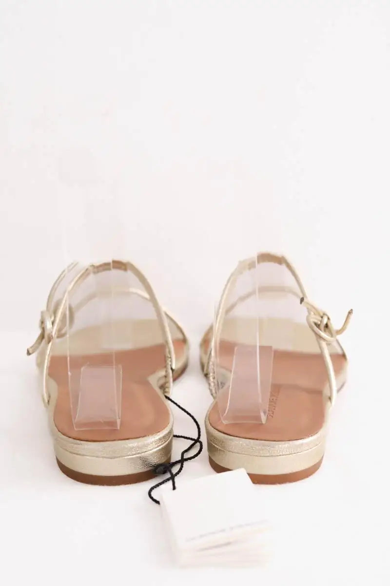 Sandales Claudie Pierlot Doré en Cuir