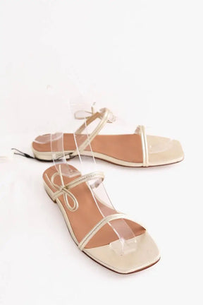 Sandales Claudie Pierlot Doré en Cuir