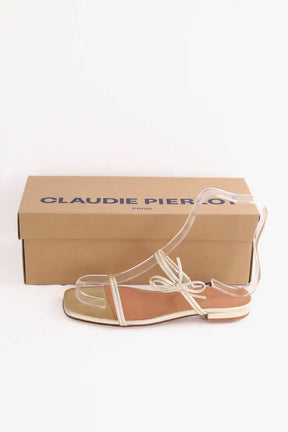 Sandales Claudie Pierlot Doré en Cuir