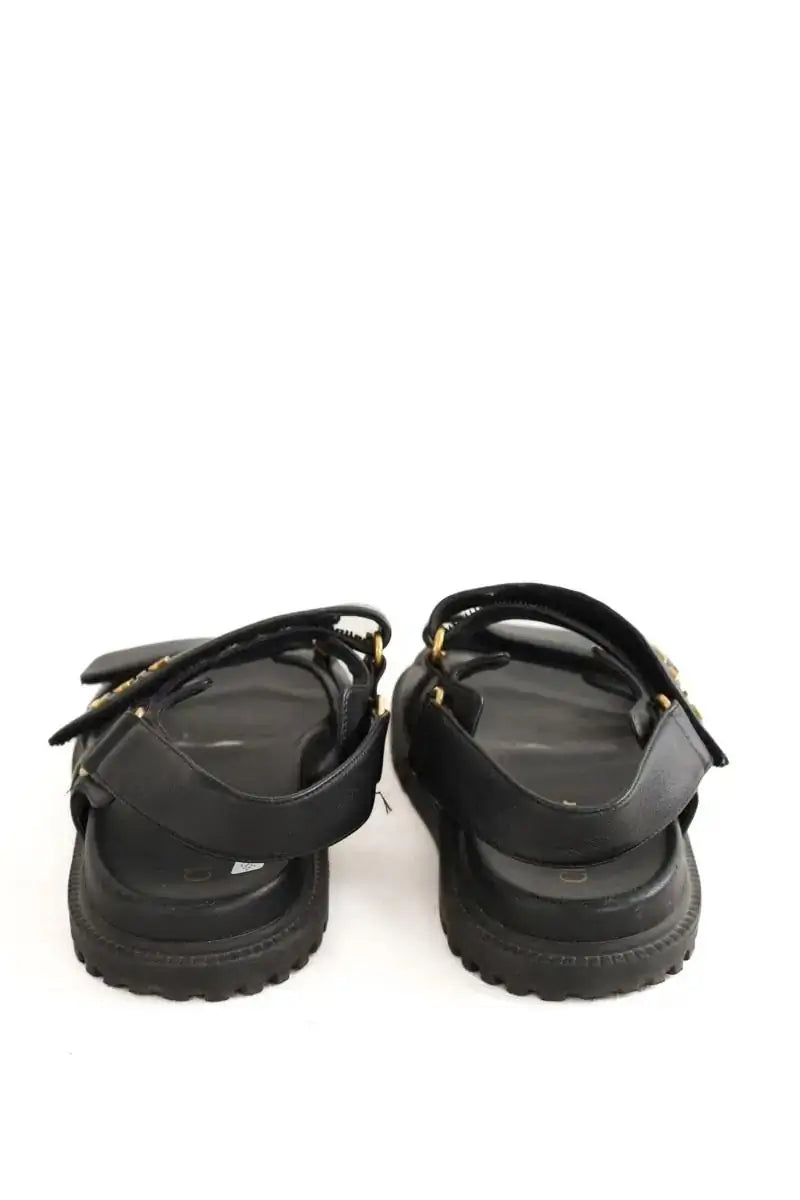 Sandales Dior Dioract Noir en Cuir