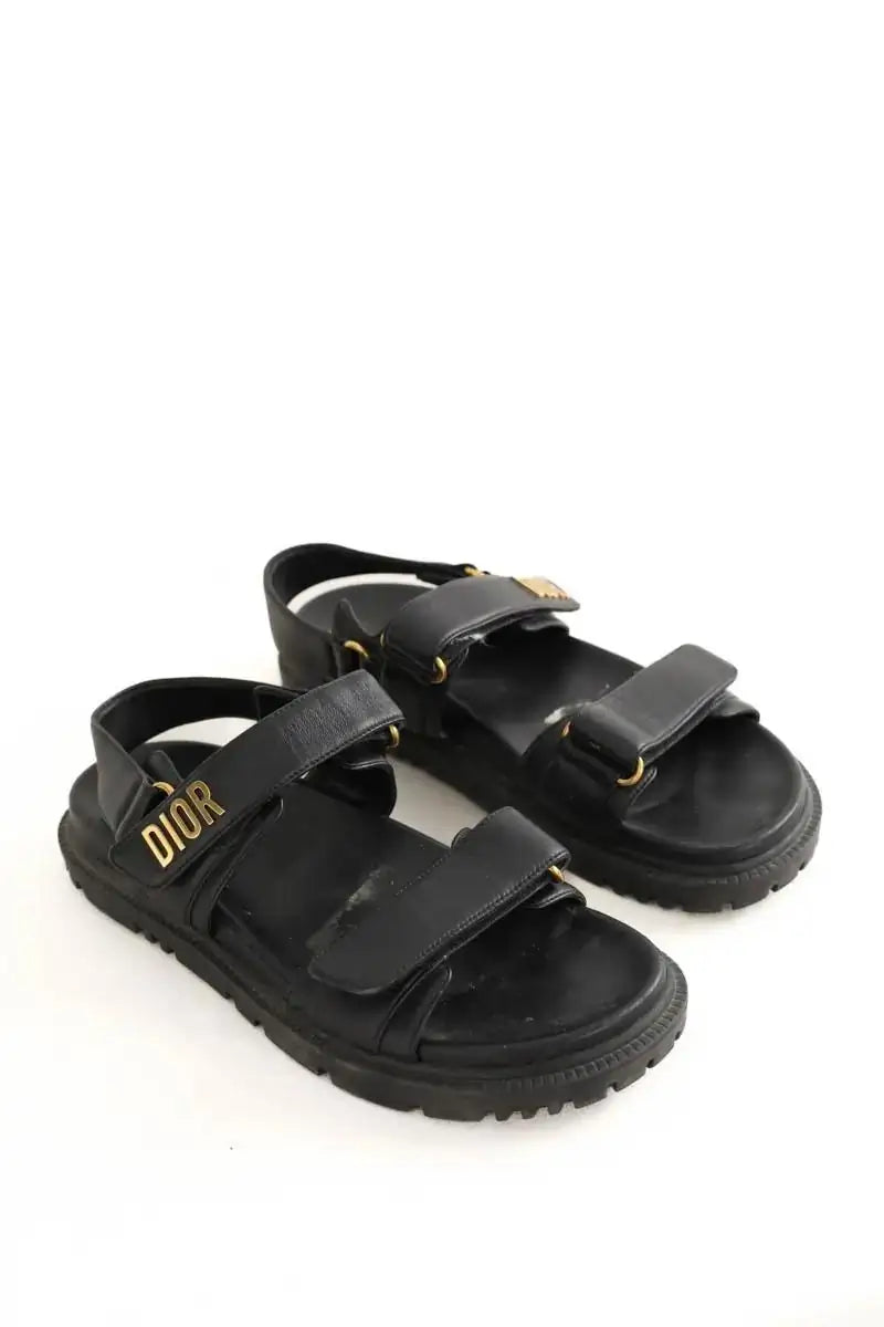 Sandales Dior Dioract Noir en Cuir