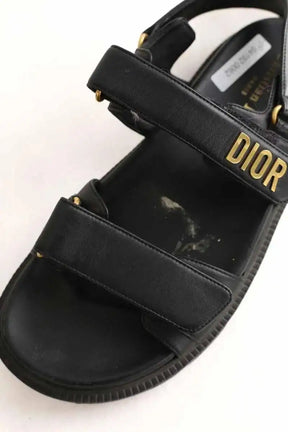Sandales Dior Dioract Noir en Cuir