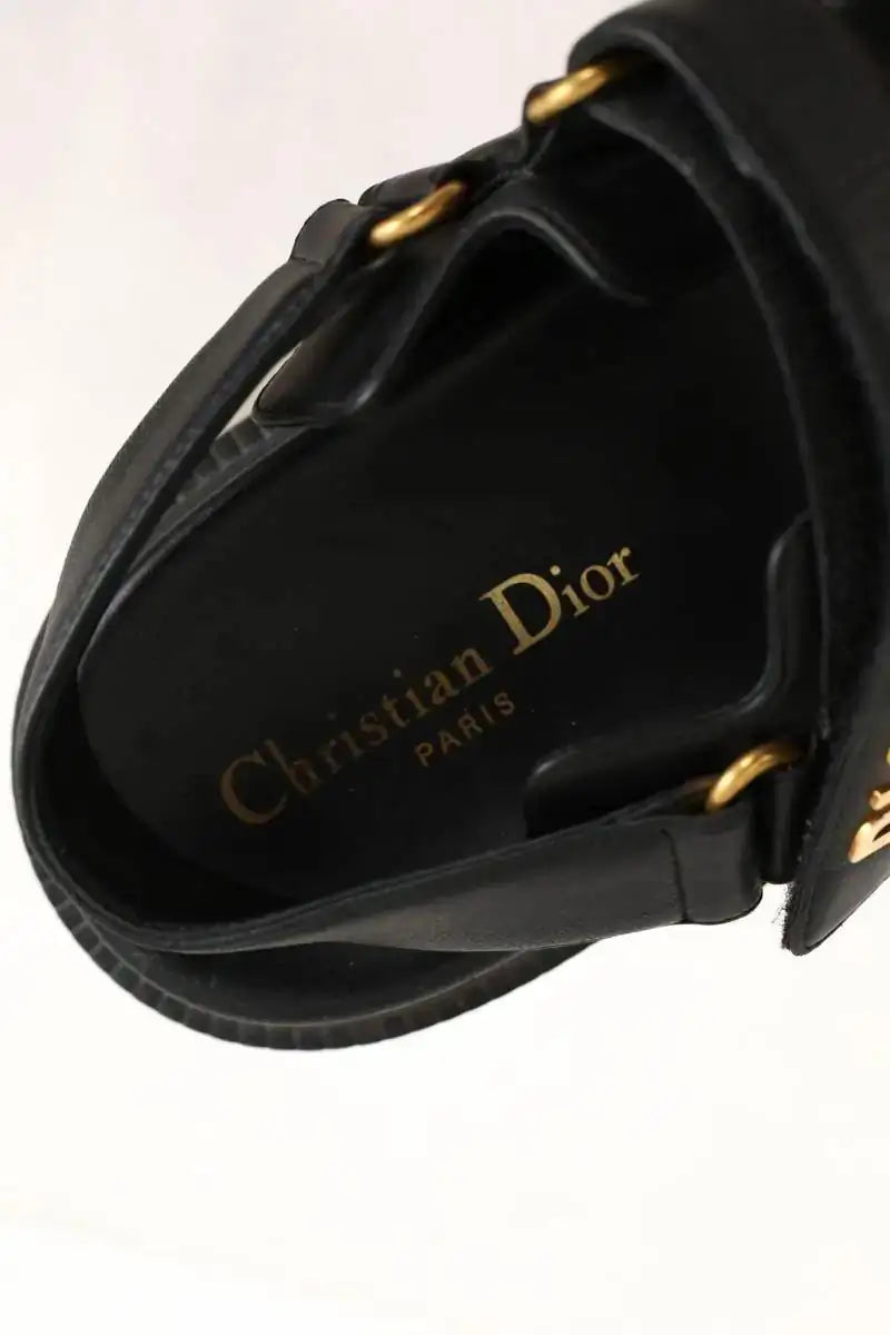 Sandales Dior Dioract Noir en Cuir